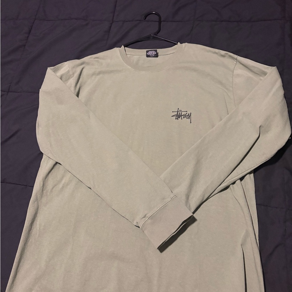 Stussy Olive Green Long Sleeve Tee